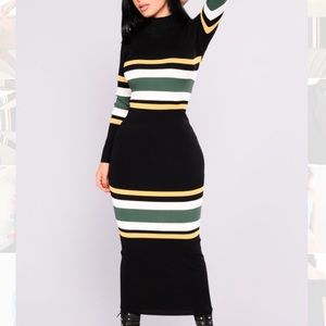 Long Striped Dress🖤